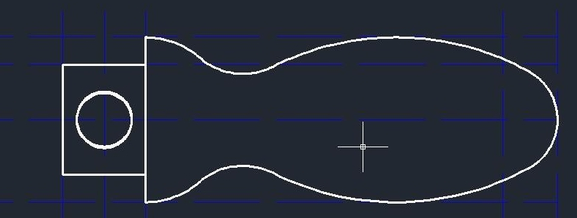 如何用CAD繪制手柄