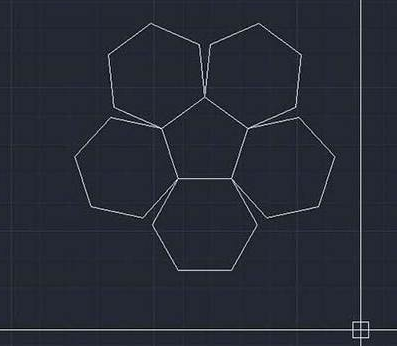 CAD如何使六邊形對齊到五邊形上？